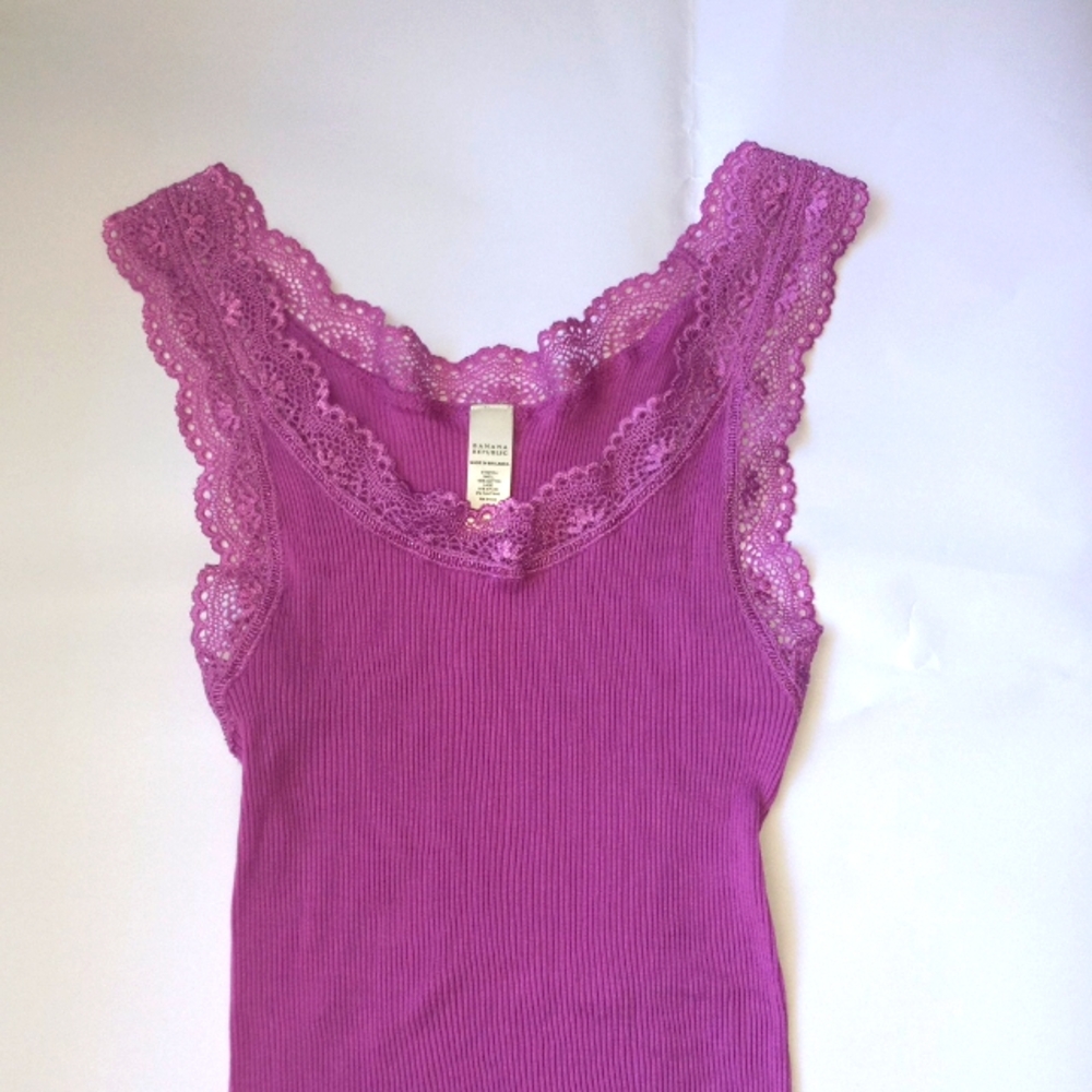 Banana Republic Lace Tanktop, S, Purple